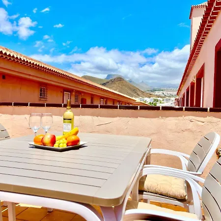 !!! Relaxing View, The Heights With Terrace And Heated Pools, Cristianos Apartman *
